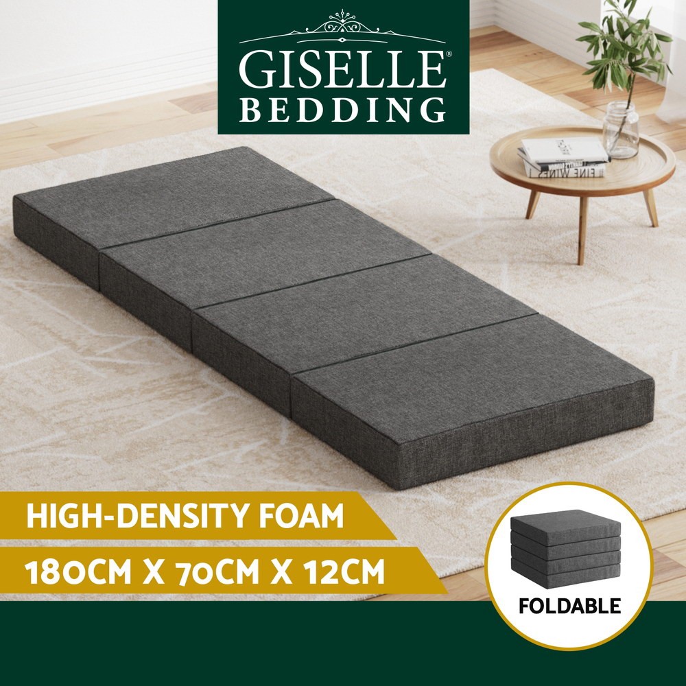 Giselle Bedding Foldable Foam Mattress FOAM-MFM-RAFA-GY Single Grey 180cm 70cm