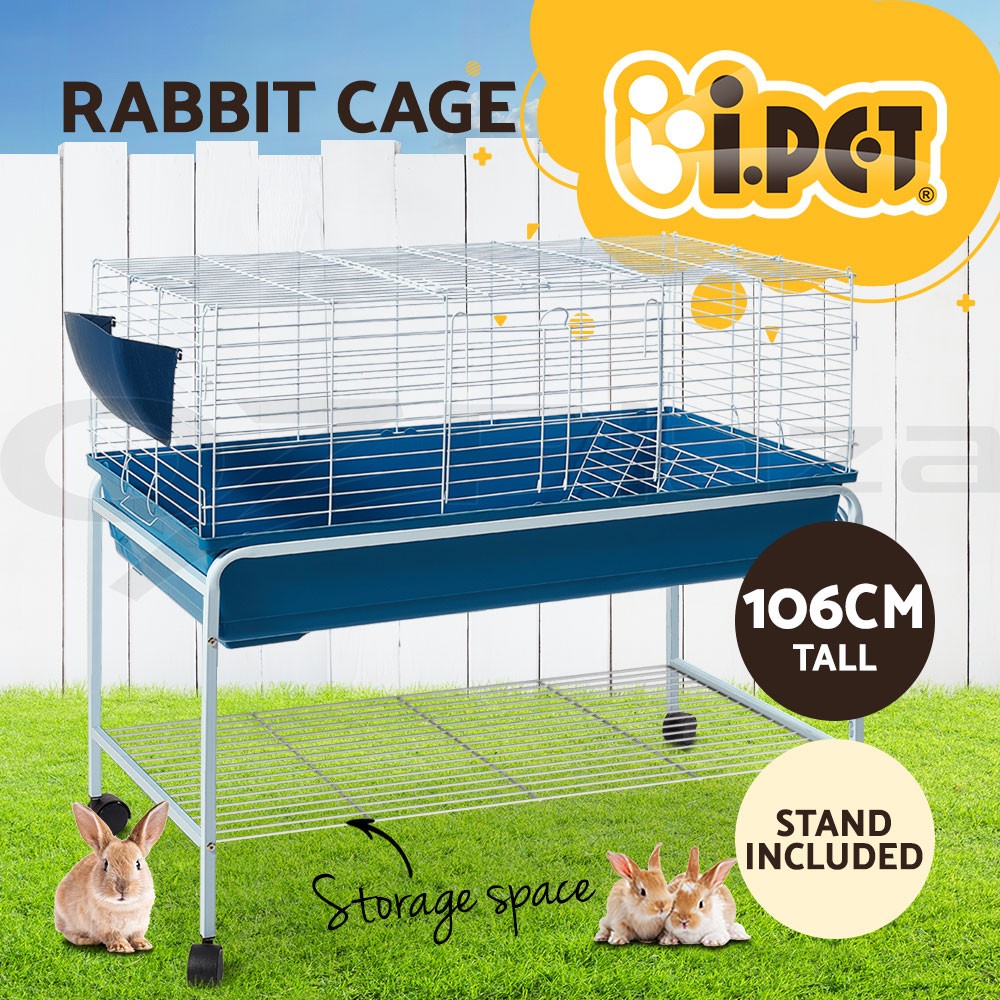i.Pet Rabbit Cage Indoor Hutch Model 1 Guinea Pig Steel Plastic 72cm 44cm 89.5cm