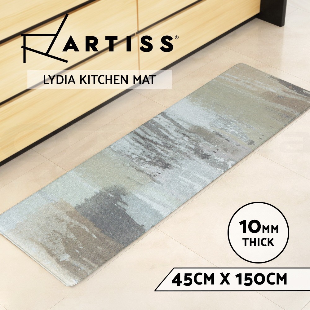 Artiss Kitchen Mat PVC Non-slip Anti Fatigue Water repellent 5mm Gina-45x120cm