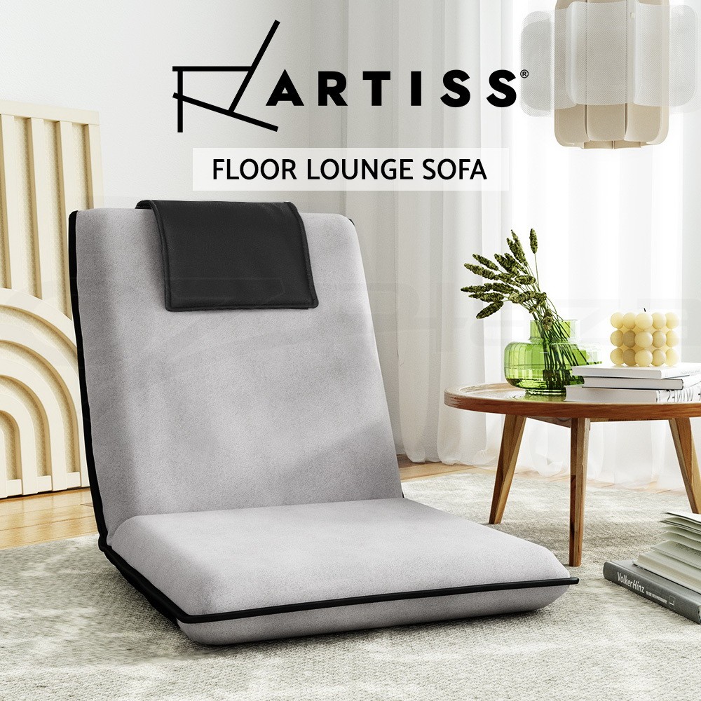 Artiss Floor Lounge Sofa Recliner Folding Adjustable Backrest Storage Pocket