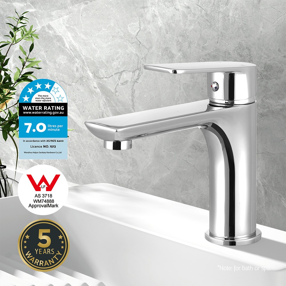 Cefito Basin Mixer Tap TAP-A-81H09-SI Chrome Brass 4 Stars 7 L/min Ceramic 35mm
