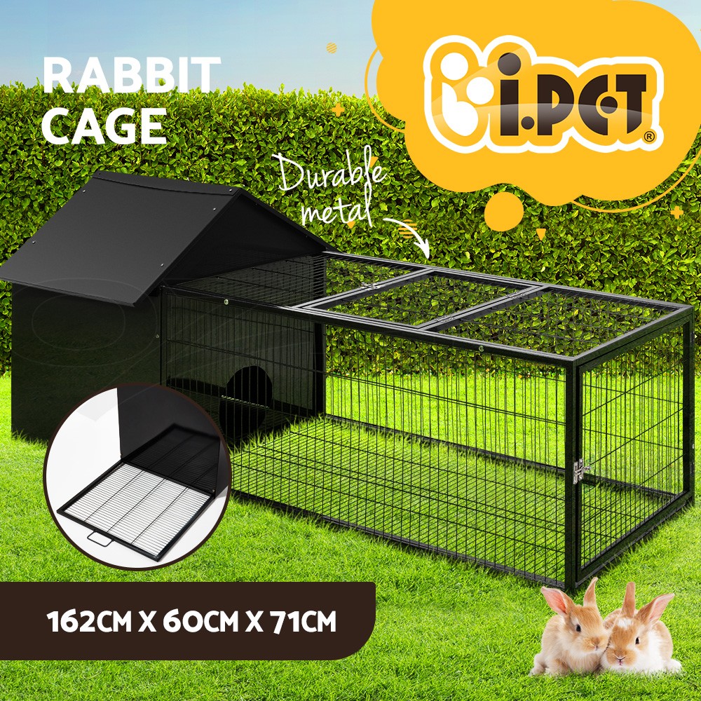 i.Pet Rabbit Cage Hutch Model 1 Indoor Guinea Pig Chinchilla Steel Plastic Blue