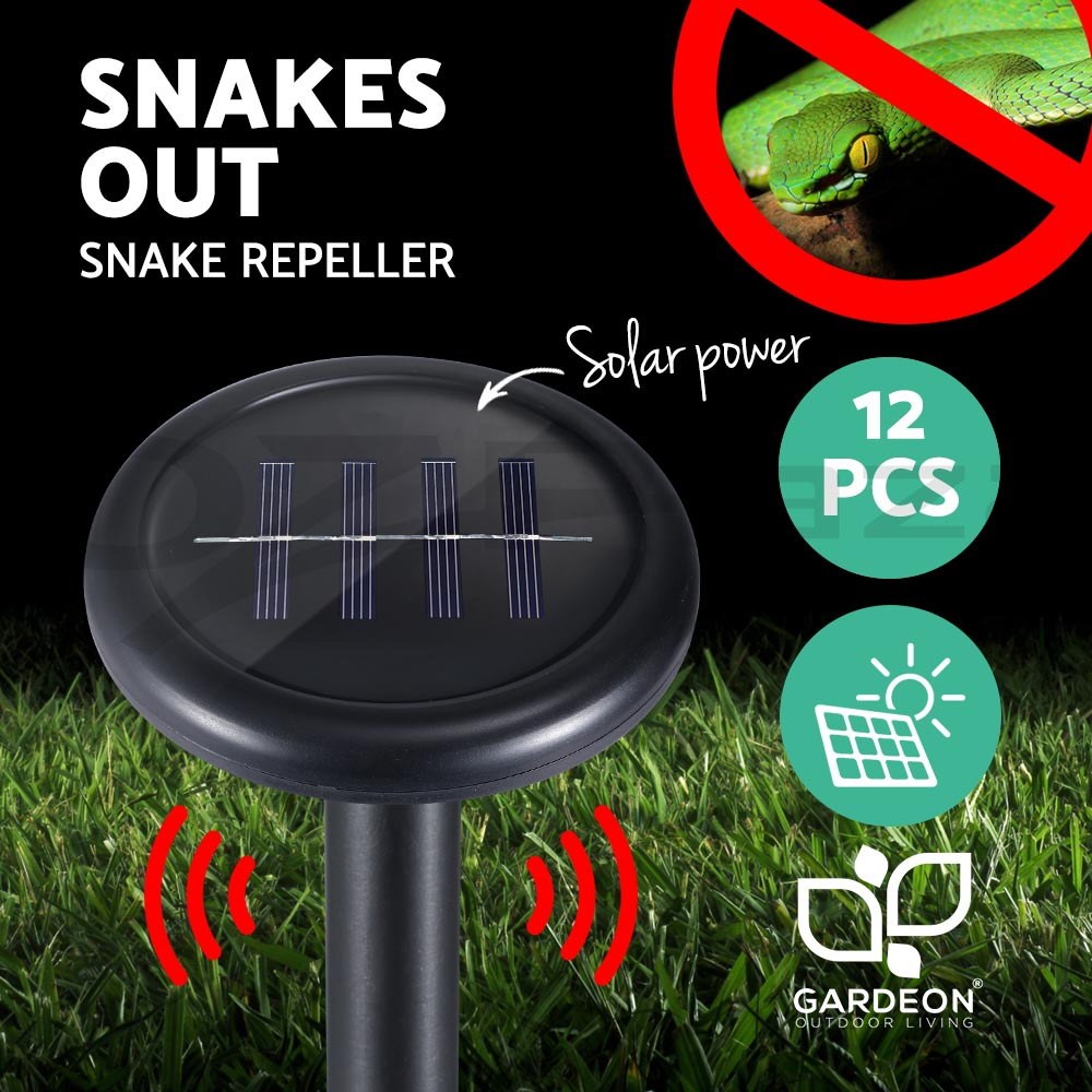Gardeon Solar Snake Repeller 10 Ultrasonic Sonic Pulse Vibration Weatherproof