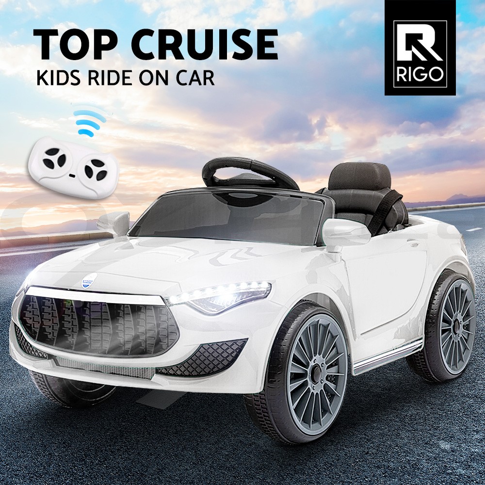 Rigo Electric Ride On Car Maserati Inspired 12V White Remote Control Headlight