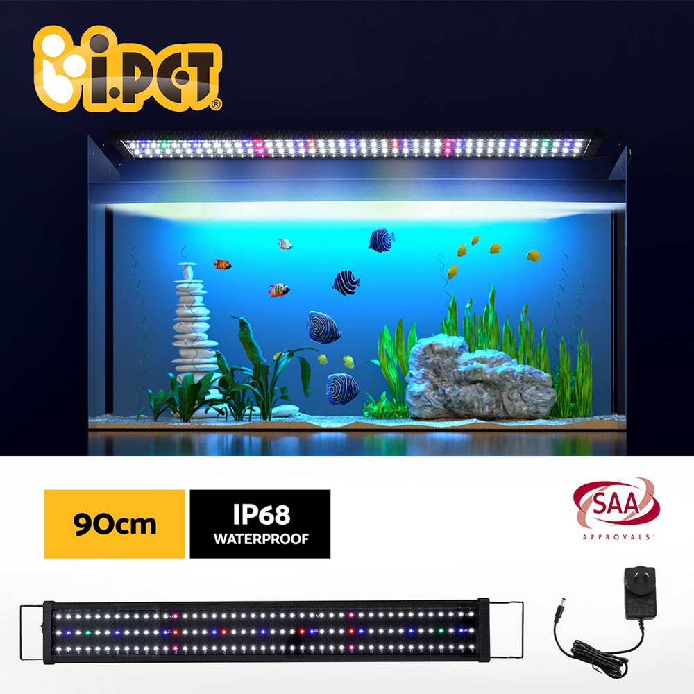 i.Pet Aquarium LED Fish Tank Light 90cm 5-colour 2835 25W Extendable Brackets