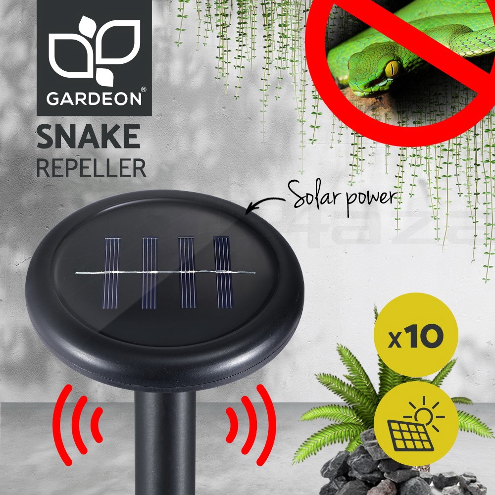 Gardeon 10X Solar Snake Repeller Ultrasonic Multi Rodent 10 Pieces resistant