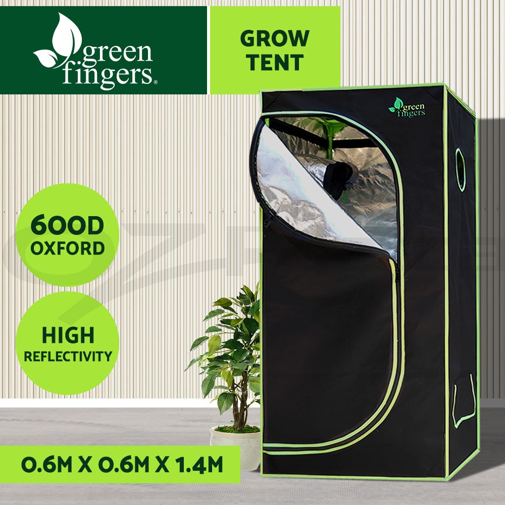 Greenfingers Grow GT-D-60X60X140 60x60x140CM Hydroponics Indoor 600D Oxford