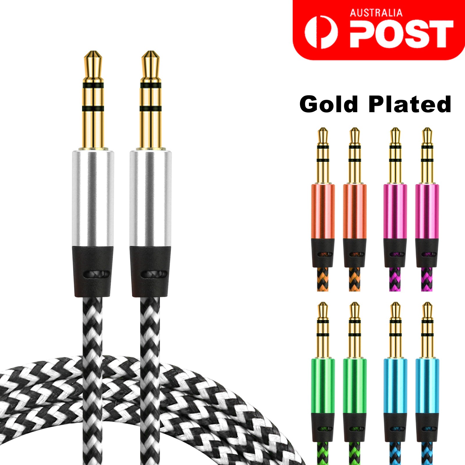 Unbranded/Generic AUX Male to Cable Audio 3.5mm Headphone Stereo Extension Cord