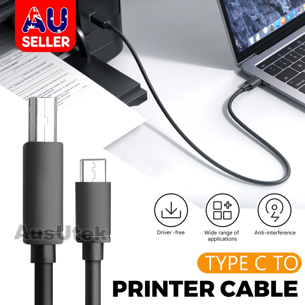USB to USB2.0 Male Printer Cable Type Midi Cord for Scanner Phone MacBook PC