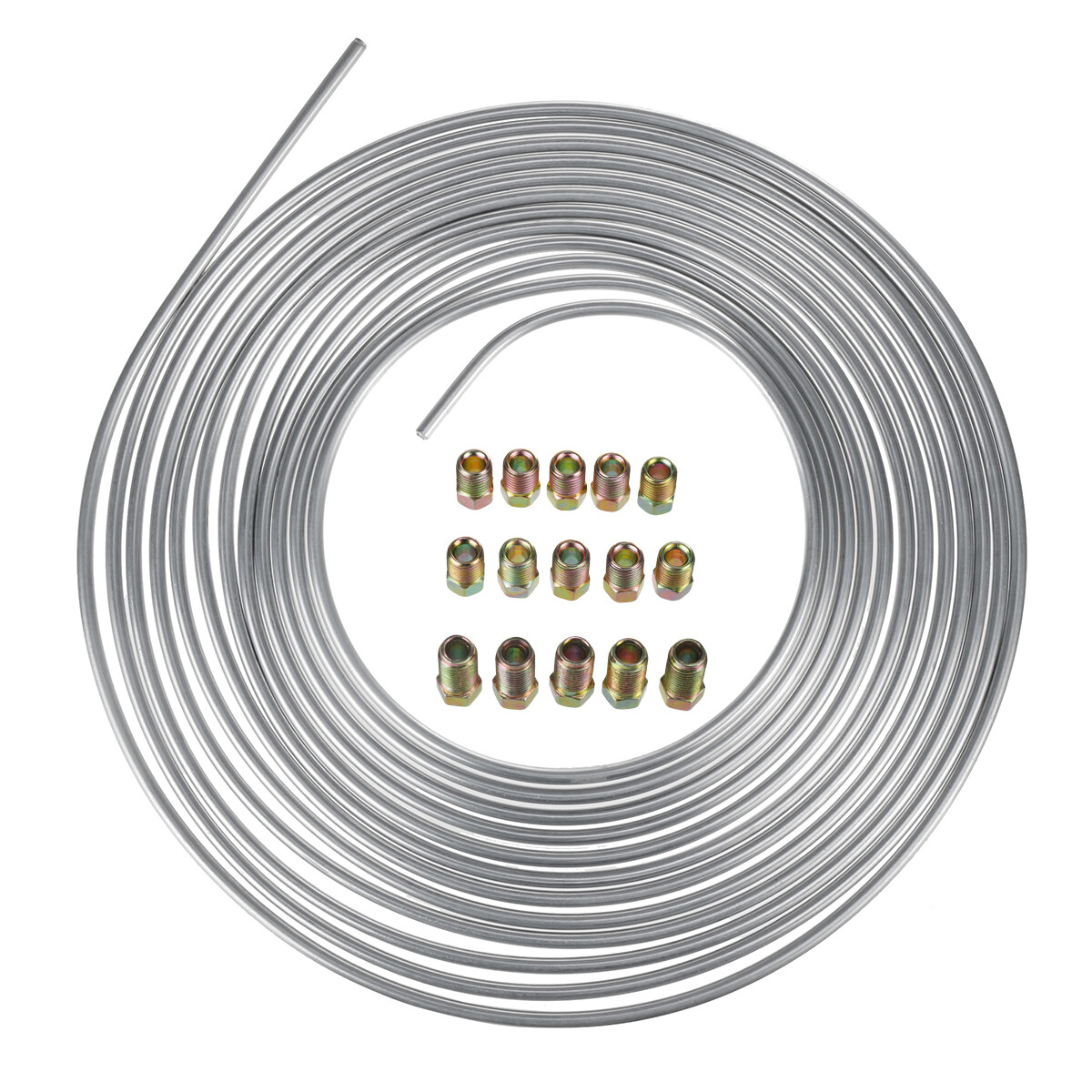 Caberre 7.62m 3/16 Steel Zinc Tube Brake Pipe Fuel Transmission Line Coated AU