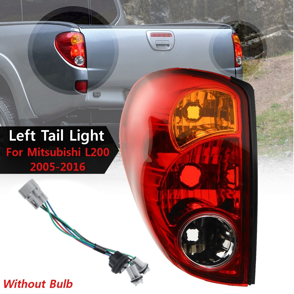 Unbranded/Generic LH Left Tail Light Brake Lamp with Wiring For Mitsubishi Rear
