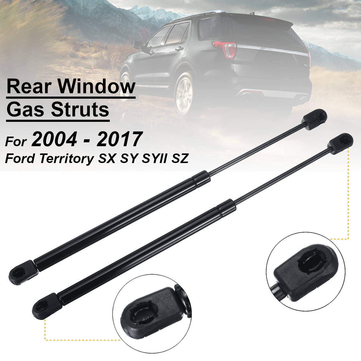 Unbranded/Generic Pair Car Rear Tailgate Window Gas Struts Lift Support For Ford