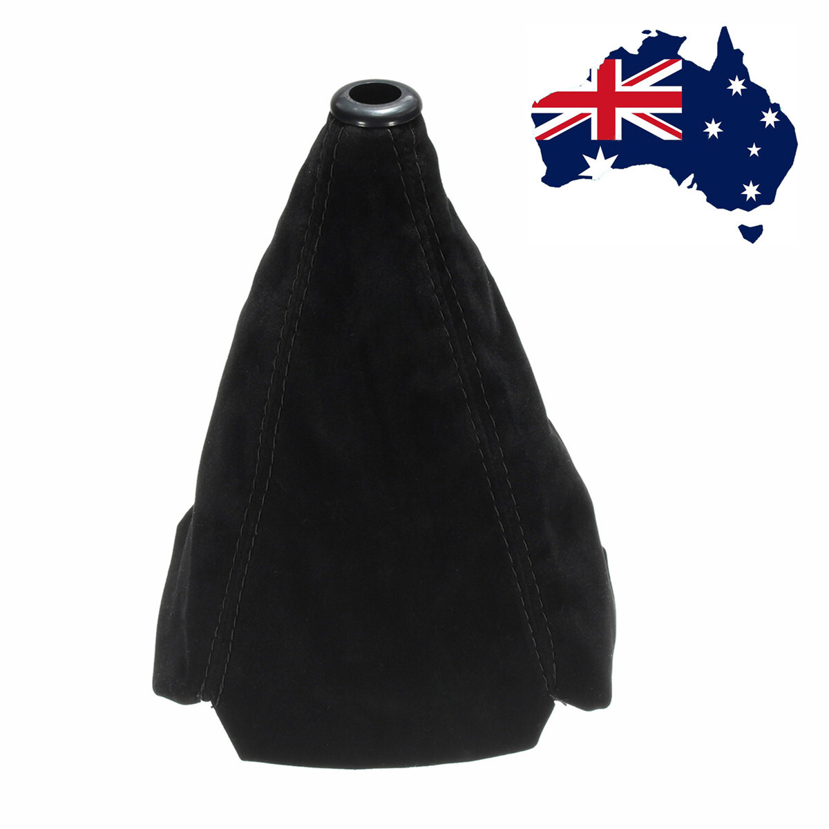 Unbranded/Generic Universal Car Suede Leather Black Shift Boot Cover Gaiter Gear