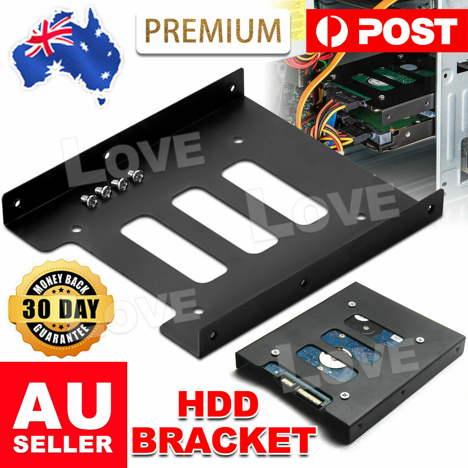 Unbranded/Generic 2.5 Inch To 3.5 SSD HDD Adapter Rack Hard Drive Mounting NC