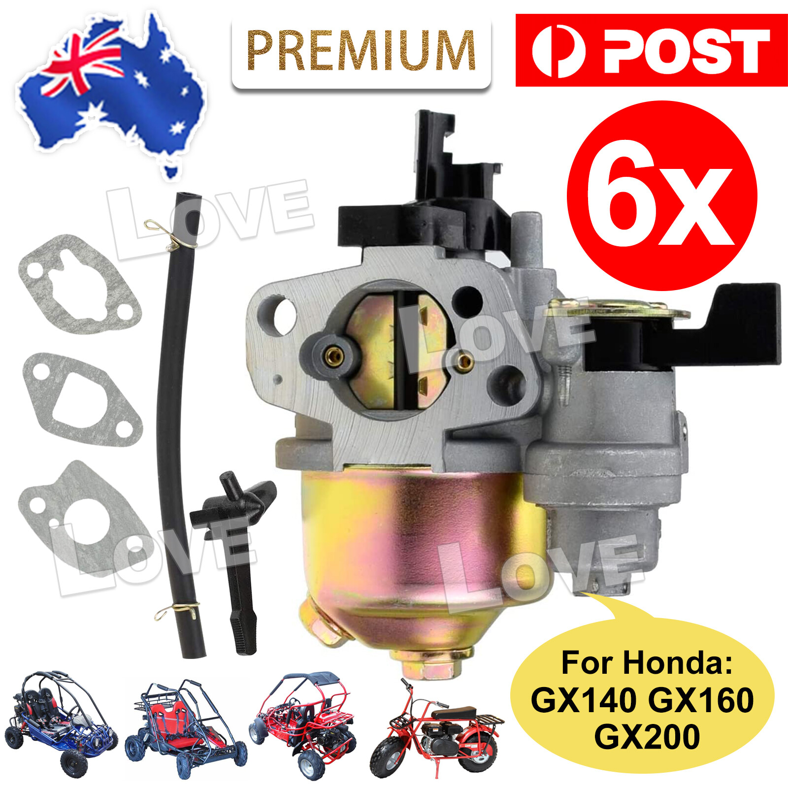CARBURETOR CARBY CARB For HONDA GX140 GX160 GX200 5.5HP-6.5hp 168F 170F MOTOR 6