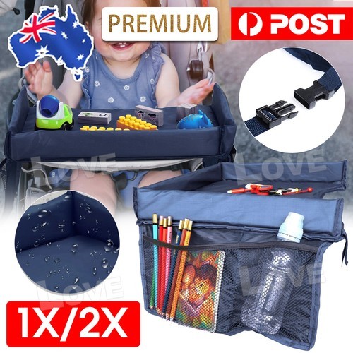Waterproof Kids Baby Portable Safety Car Seat Lap Travel Tray Activity Table AU