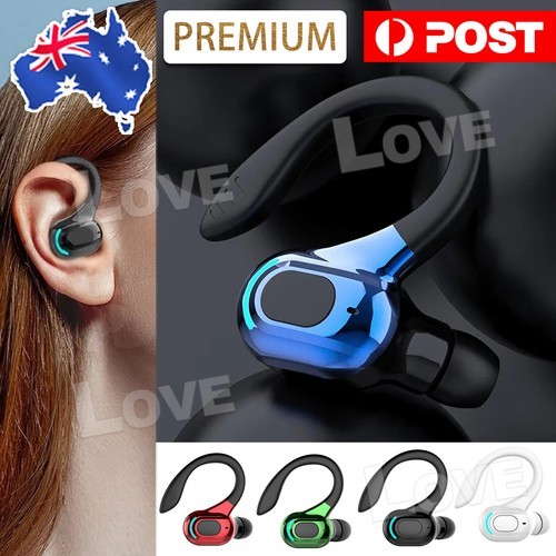 Bluetooth 5.2 Wireless Earpiece Earbud Trucker Handsfree Singel Earphone Headset