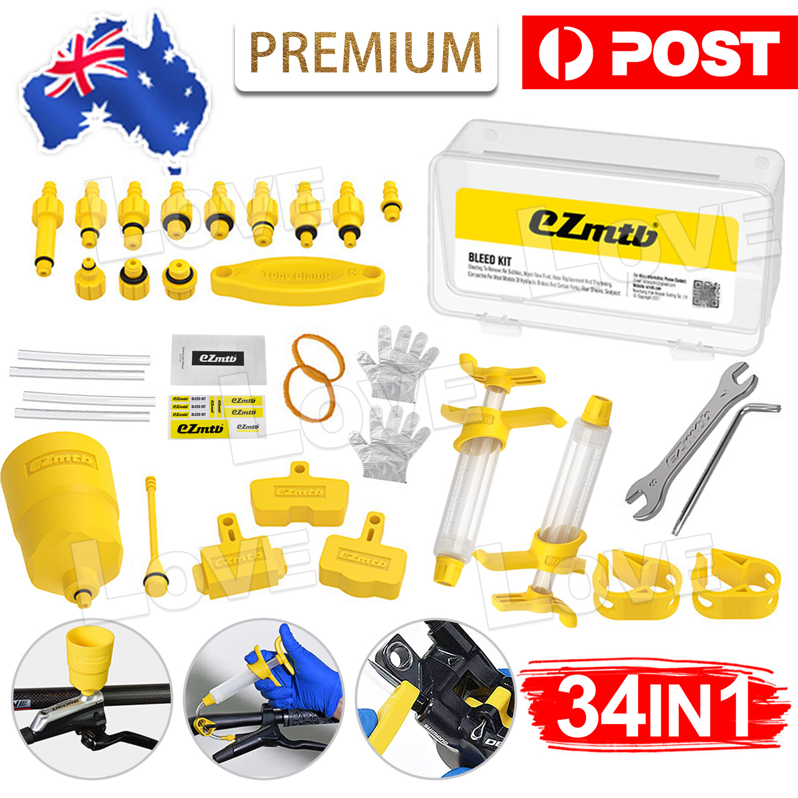 Hydraulic Bike Bicycle Oil Disc Brake Bleed Kit for SHIMANO SRAM TEKTRO MAGURA
