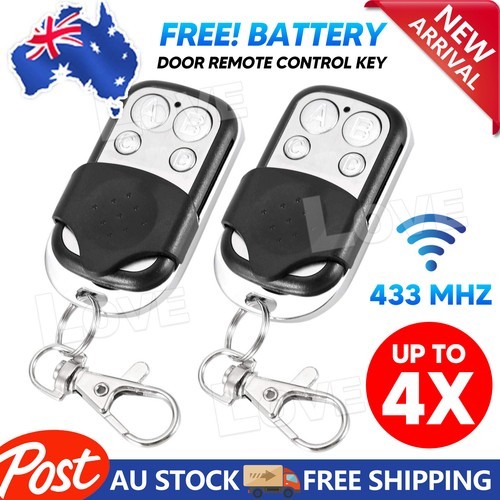 UP 4x Universal Cloning Remote Control Key Fob for Car Garage Door Electric Gate