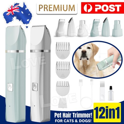 Professional Pet Cat Dog Clippers Grooming Kit Hair Trimmer Electric Shaver 4 in