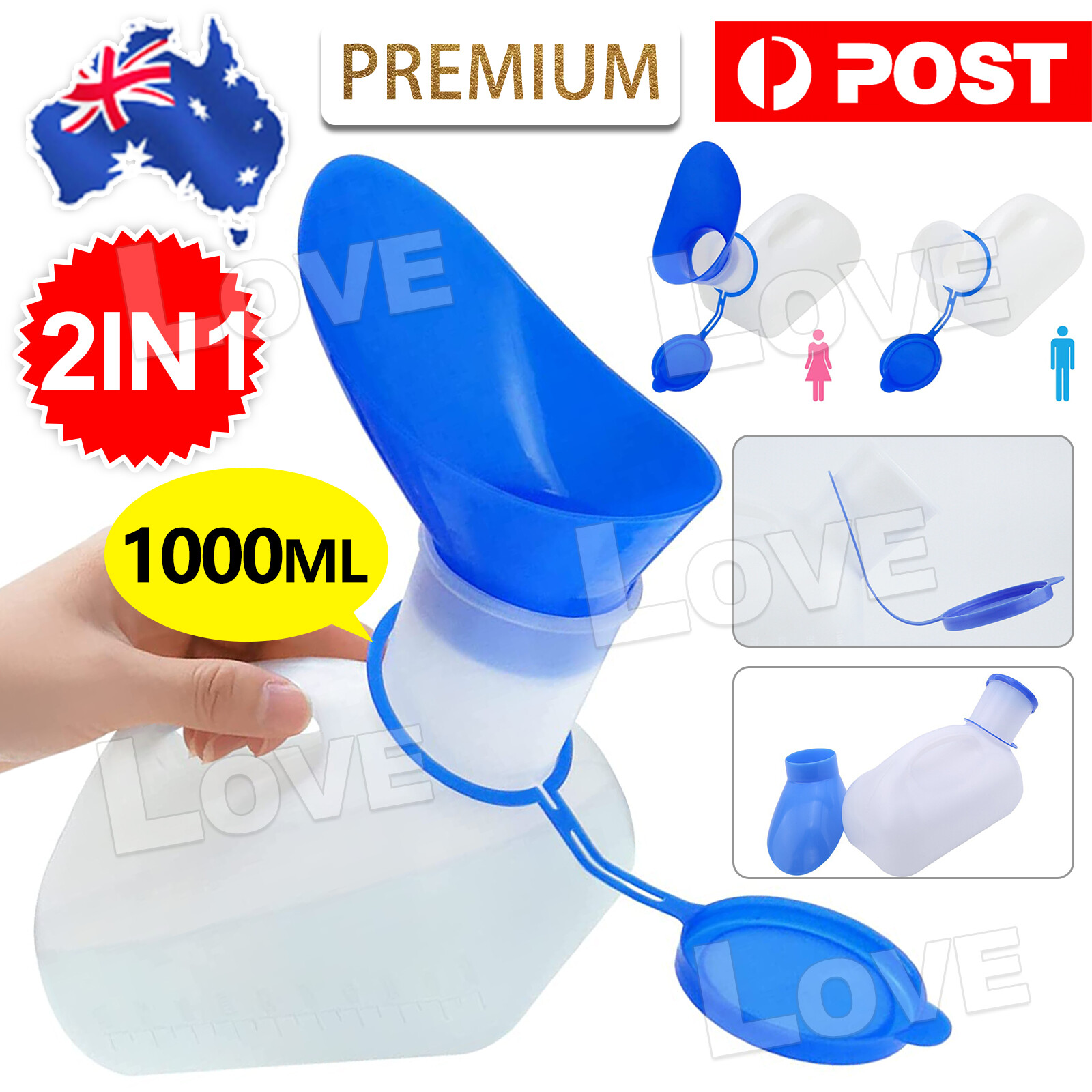 Male Female Urine Portable Pee Bottle Camping Outdoor Travel Urinal Car Toilet