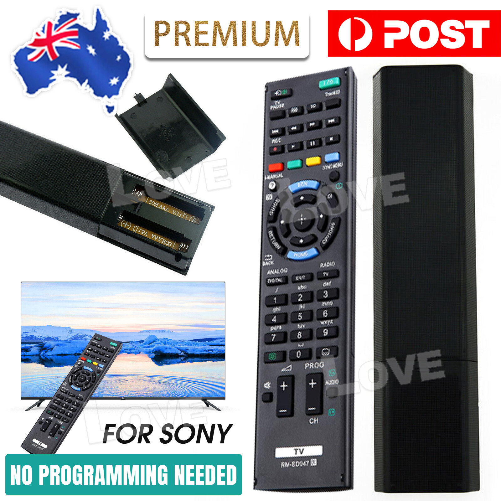 Replacement Universal Remote Control For SONY TV Bravia 4k Ultra HD Au Stock