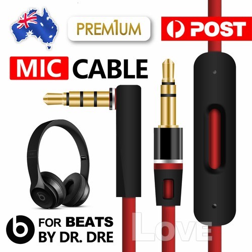 For Beats By Dr Dre Replacement 3.5mm Aux Cord Jack Audio Headphones Mic Cable