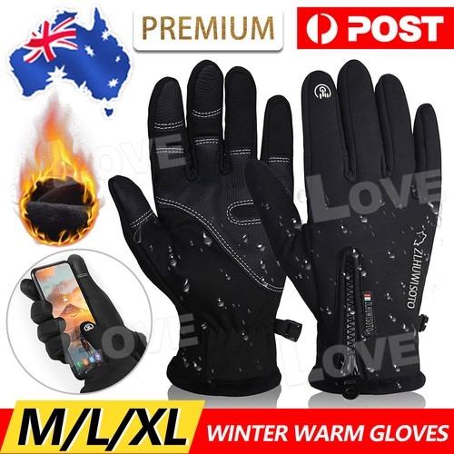 Winter Gloves Waterproof Thermal Touch Screen Windproof Warm AU Foldable Space