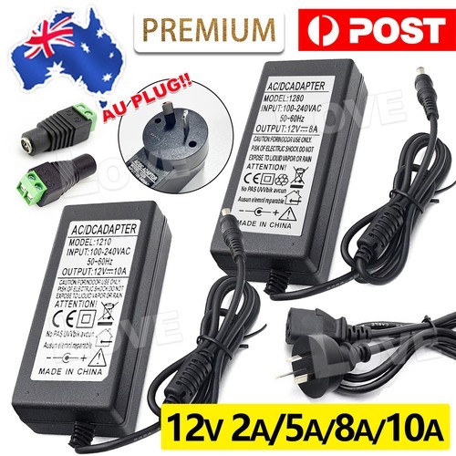 AC 240V to DC 12V 2/5/8/10A Power Supply Adapter Transformer for LED Strip Mode