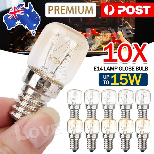 10Pcs Himalayan Salt Lamp Globe Bulb Light Heat Resisting 7W/15W E14 AU Box LED