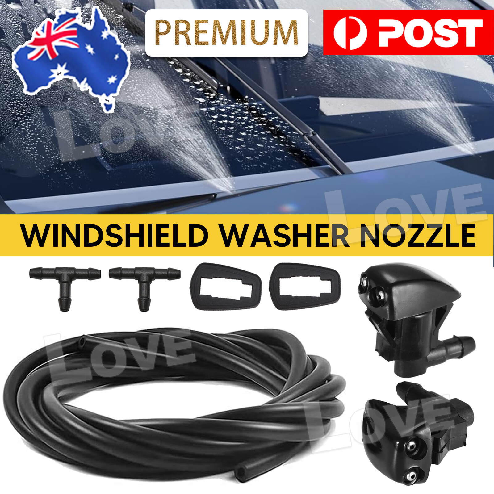 Windscreen Wiper Washer Spray Jet Nozzle Hose Kit for Jeep Grand Cherokee AUS as