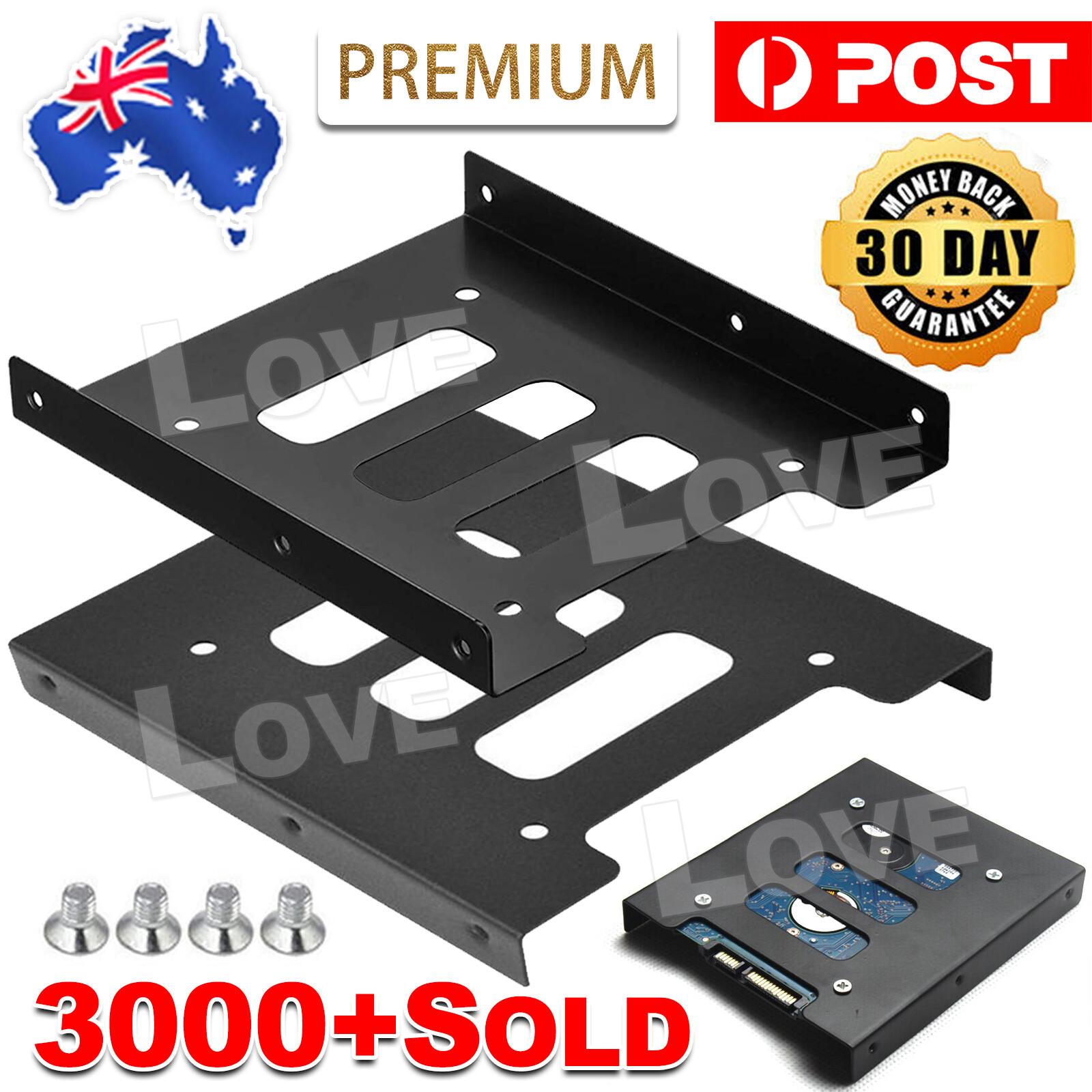Unbranded/Generic PC Metal 2.5 to 3.5 SSD HDD Mounting Adapter Bracket Hard SDD