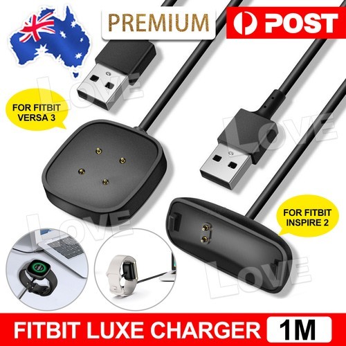 For Fitbit Sense/Sense 4/Versa 3/Sense 2/Inspire 2 USB Charger Cable Charging 3
