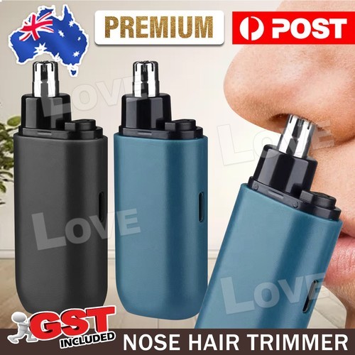 Nose Hair Trimmer For Men Rechargeable Ear and Portable 78.5x30x17MM Black as