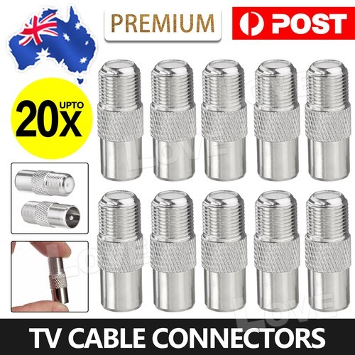 Type Female Plug to PAL Male Socket Coaxial TV Antenna Cable Connector Adapter