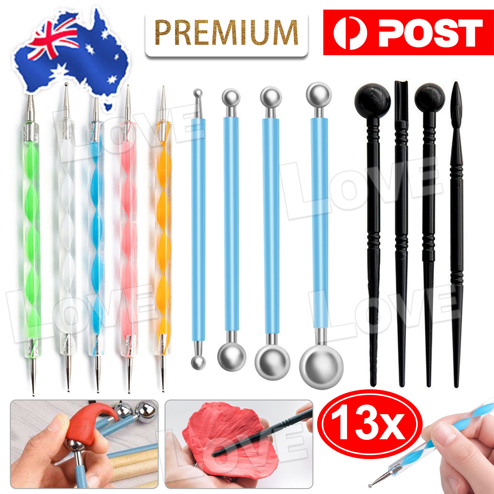 13x Mandala Dotting Tools for Rock Painting Kit Dot Art Pen Paint Sets AU Other