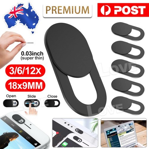 3 / 6 /12 Pack Webcam Slider Camera Cover Protect Privacy Phone Tablet Laptop