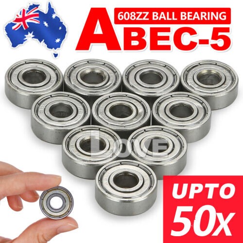 608ZZ Ball Bearings ABEC-5 Rated for Skateboard 3D Printer RepRap Wheels 10-30X