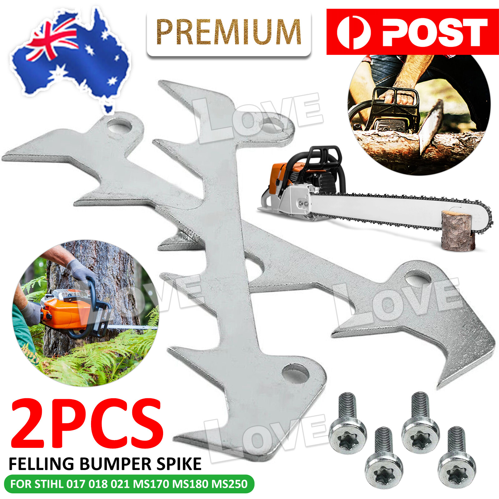 For Stihl 017 018 021 MS170 MS180 MS250 Chainsaw Bumper Spike Felling Dog Screw