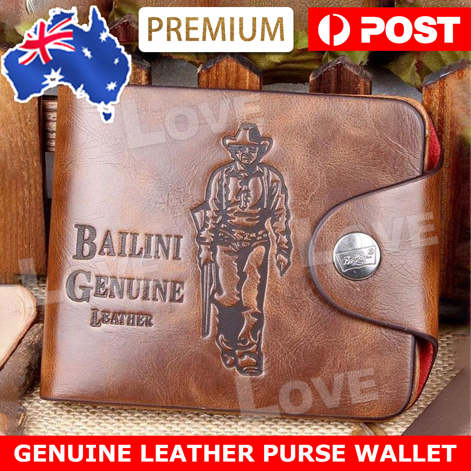 Genuine Leather cowhide Mens Wallet Brown Business Credit Card Holder Stylish NE