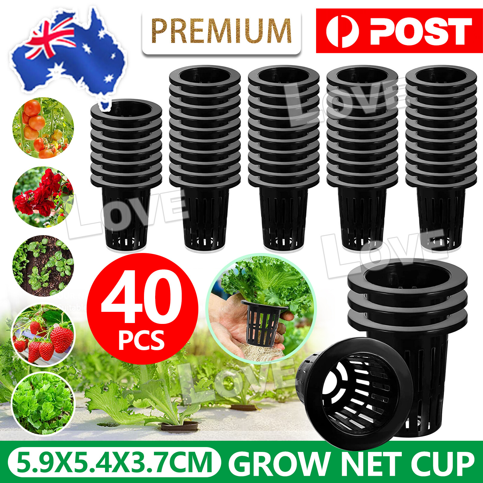40-200x Mesh Pots Basket Plant Grow Net Cup Aeroponic Hydroponics Aquaponic as
