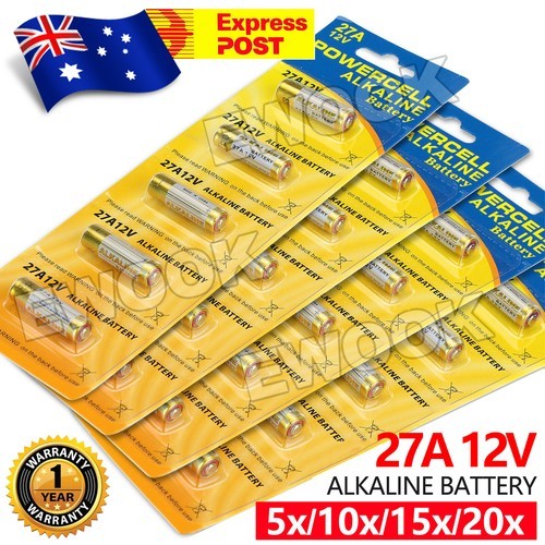 27A 12V MN27 LR27A A27 L828 V27GA Alkaline Batteries Battery Garage Remote Alarm