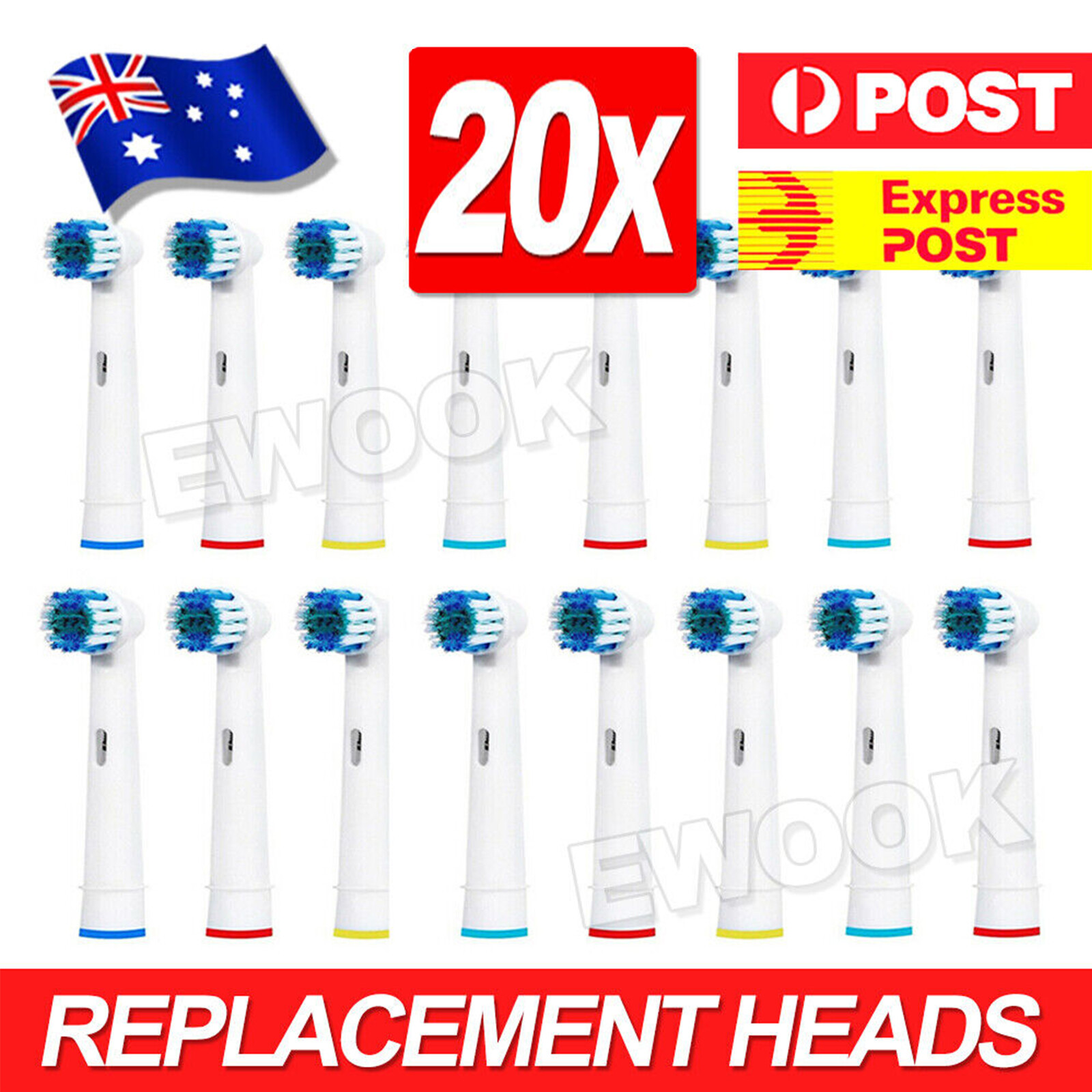 20 Electric Toothbrush Heads Oral Compatible Replacement Brush Precision Clean