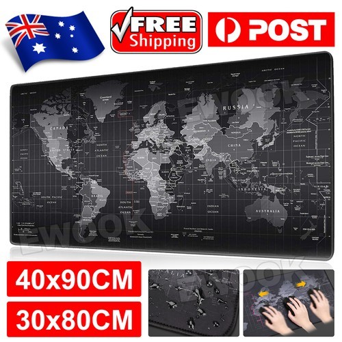 Extra Large Size Gaming Mouse Pad Desk Mat Anti-slip Rubber Speed Mousepad Black