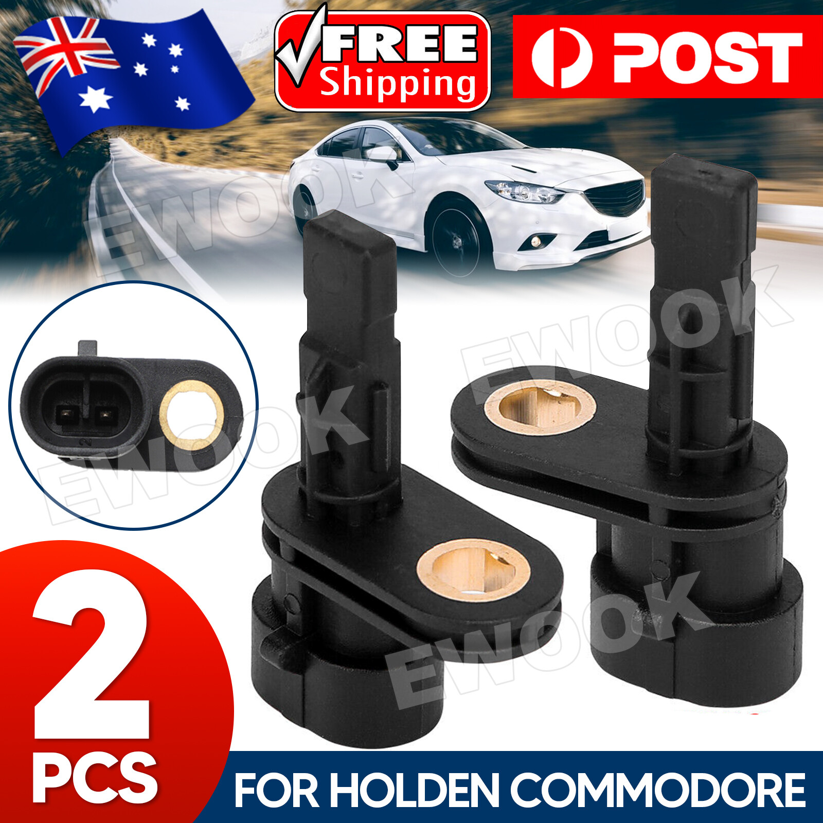 2x Rear ABS Speed Sensor Wheel For Holden Commodore VE 06-13 V6 V8 SS SV6 SSV AU