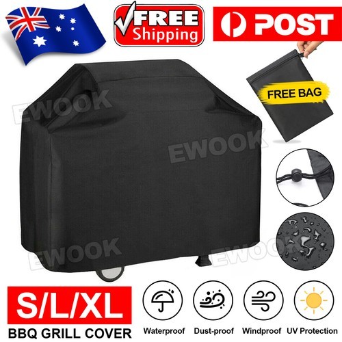 Waterproof BBQ Cover Heavy Duty Rain Gas Barbeque Smoker Grill Protector S/L/XL