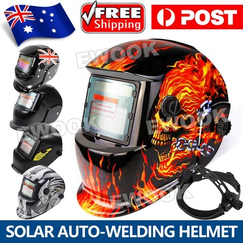 Solar Helmet Auto Darkening Welding Welder Lens ARC TIG MIG MAG Large View As