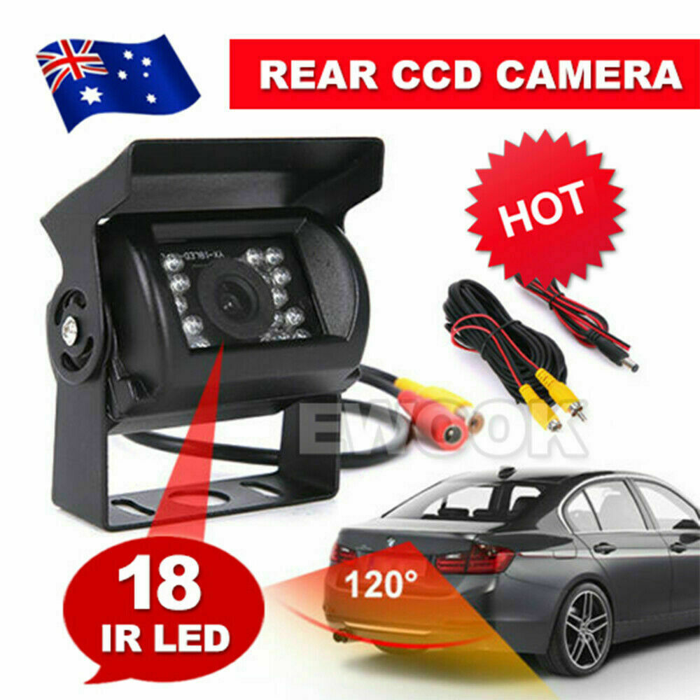 Heavy Duty CCD 18 IR 12V/24V Colour Reversing Camera Reverse Rearview Car AU 7.3