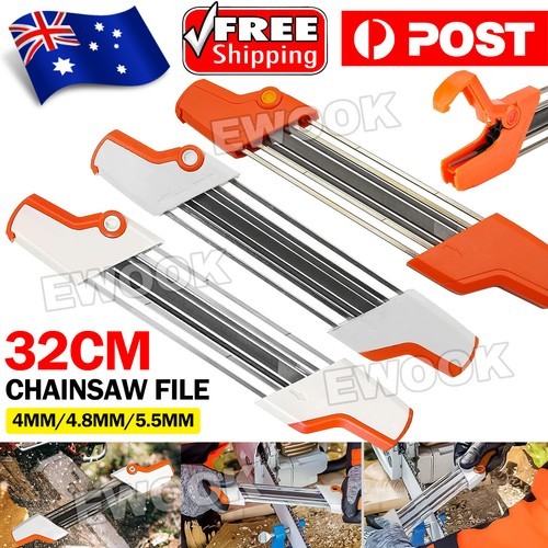 AU Stock 2 IN 1 Chainsaw Teeth Quick Sharpener File For STIHL .325 4.8mm Chain