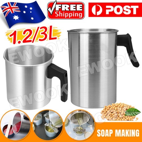 Wax Melting Pot 1.2L 3L Candle Making Pouring Jug for DIY Soap Anti-scald 13 /